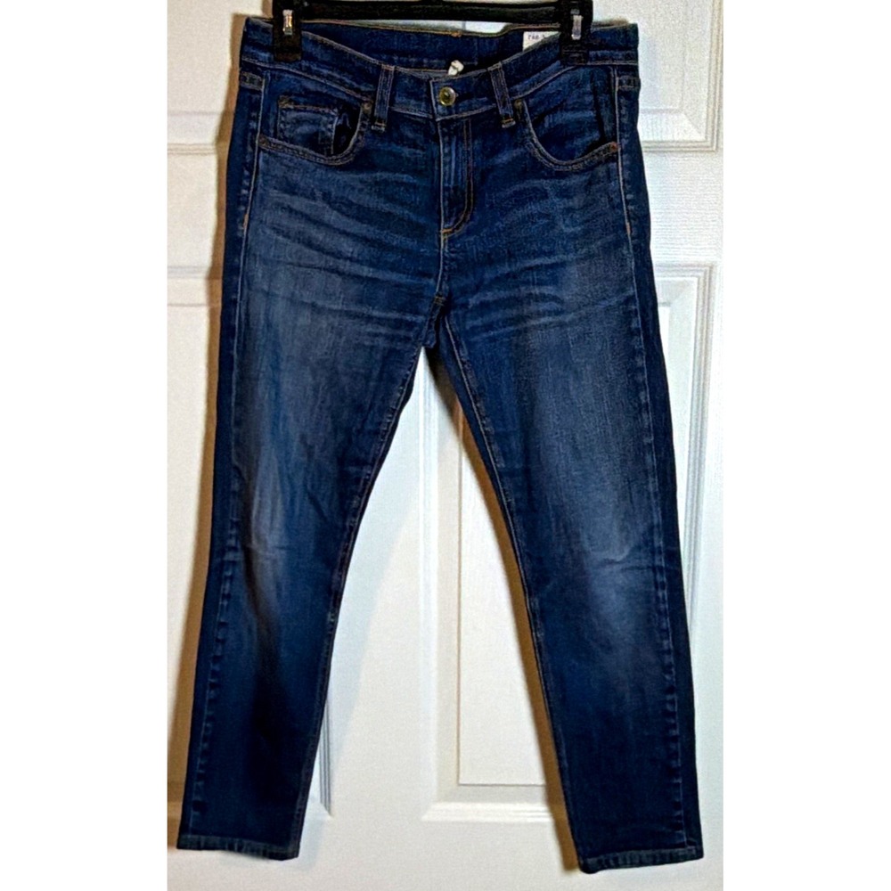 rag & bone  Women's Dre Blue Dark Wash Denim Skinny Jeans Slim Fit Mid Rise